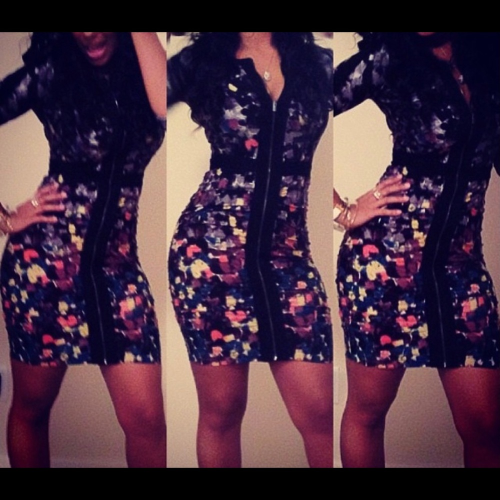 Bcbgmaxazria zip dress